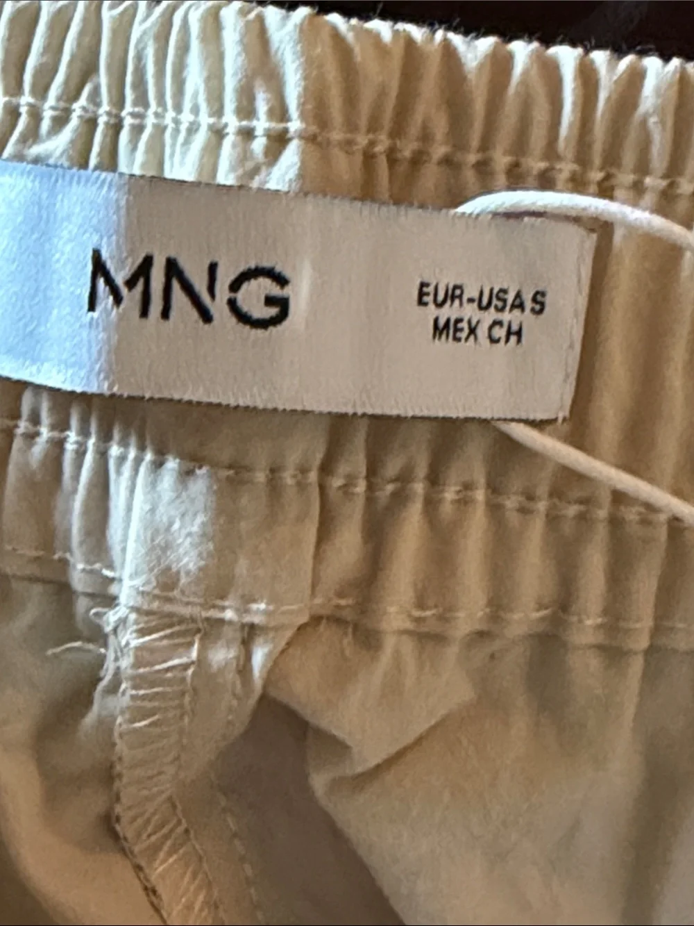 Mango COTTON PAPERBAG PANTS, size S